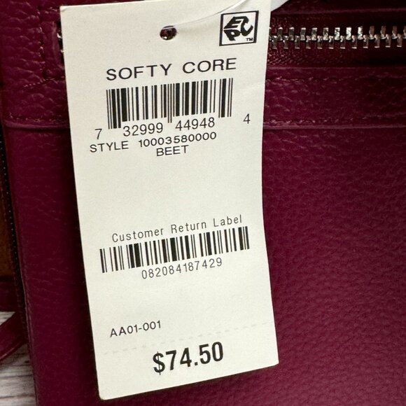 GIANI BERNINI Triple-Zip Pebble Leather Dasher Crossbody - Picture 7 of 7